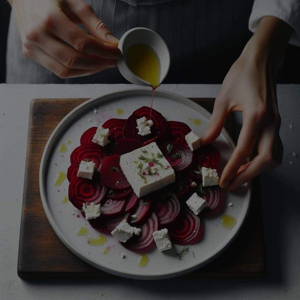 Comment préparer un carpaccio de betterave et feta allégé en calories?